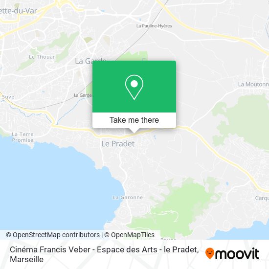 Cinéma Francis Veber - Espace des Arts - le Pradet map