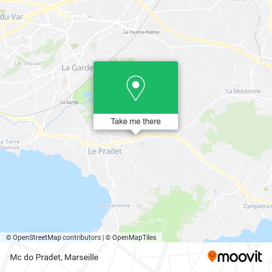 Mc do Pradet map