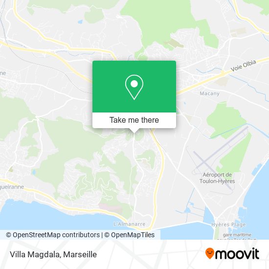 Villa Magdala map