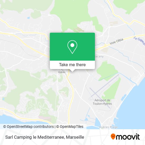 Sarl Camping le Mediterranee map