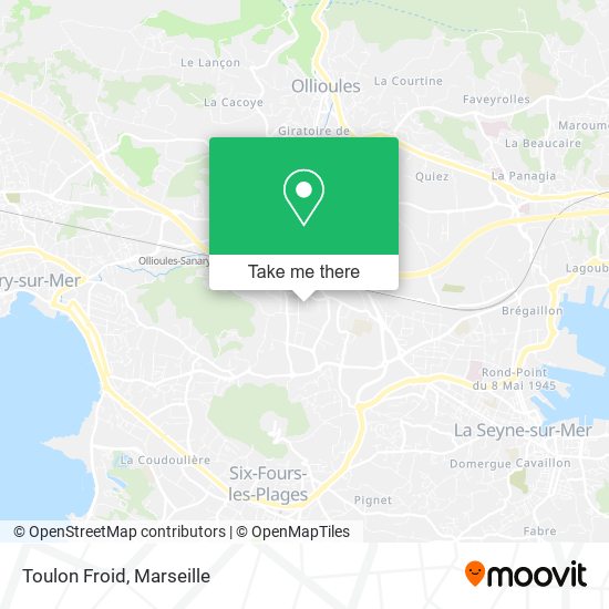 Toulon Froid map