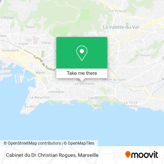 Cabinet du Dr Christian Rogues map