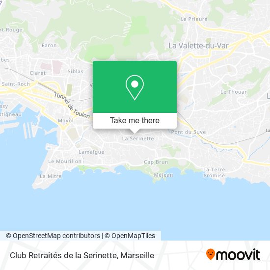 Club Retraités de la Serinette map