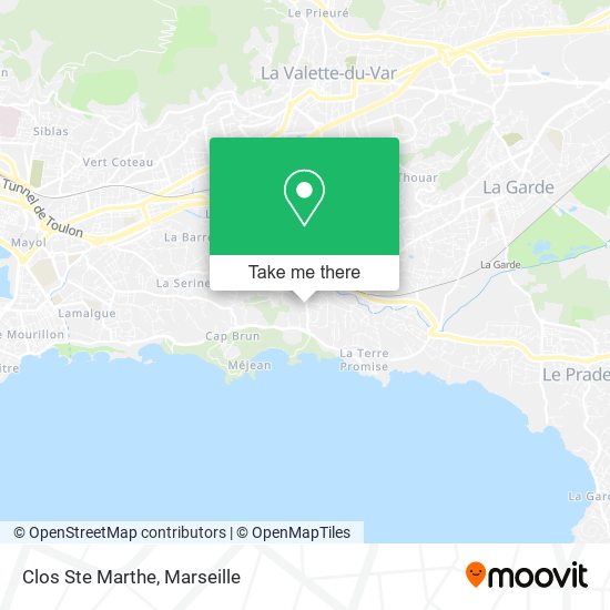 Clos Ste Marthe map