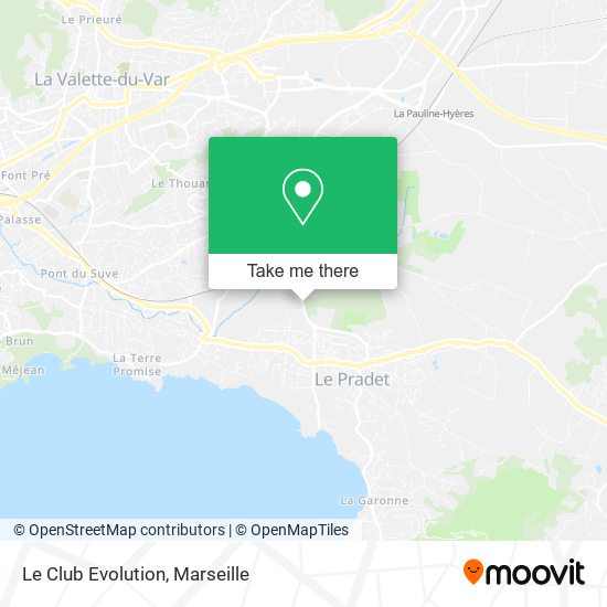 Le Club Evolution map