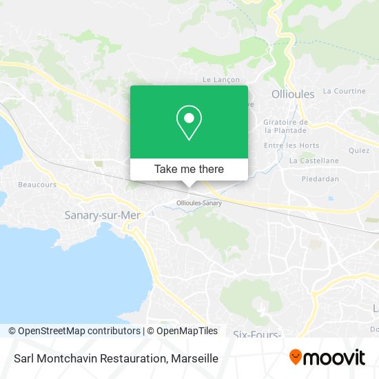 Sarl Montchavin Restauration map