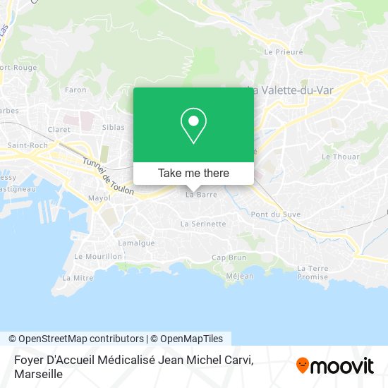 Foyer D'Accueil Médicalisé Jean Michel Carvi map