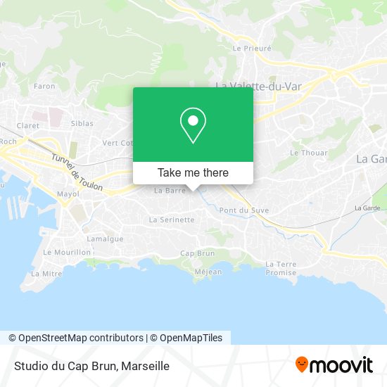Studio du Cap Brun map