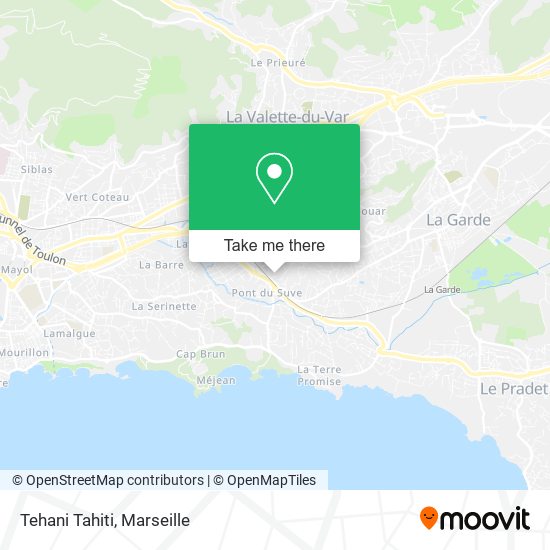 Tehani Tahiti map
