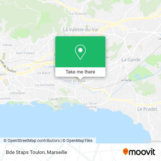 Bde Staps Toulon map