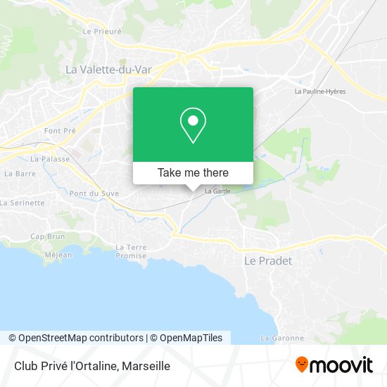 Club Privé l'Ortaline map