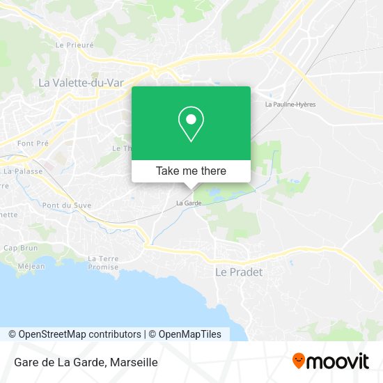 Gare de La Garde map