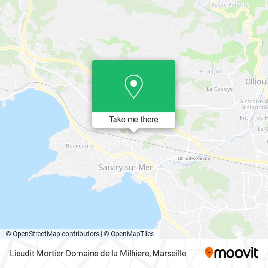 Lieudit Mortier Domaine de la Milhiere map