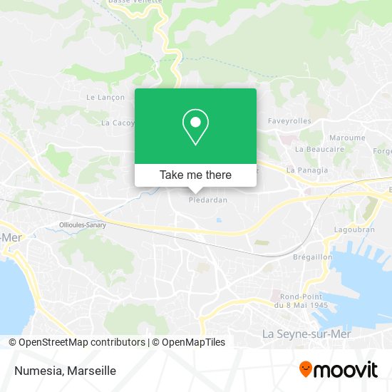 Numesia map