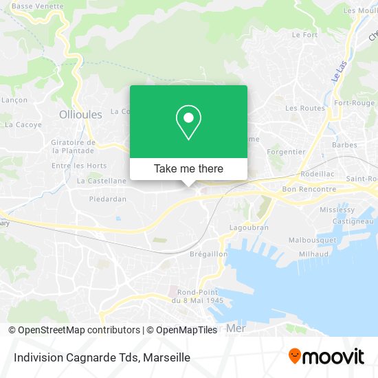 Indivision Cagnarde Tds map