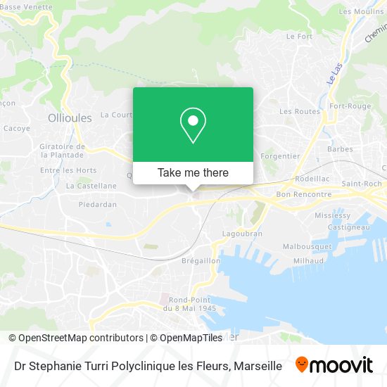 Dr Stephanie Turri Polyclinique les Fleurs map