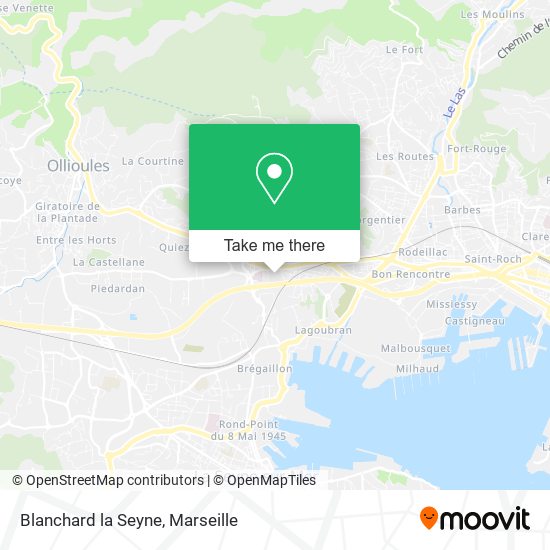 Blanchard la Seyne map