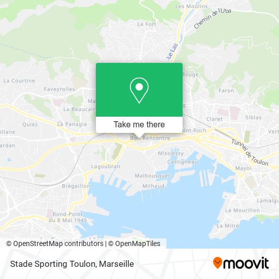 Stade Sporting Toulon map