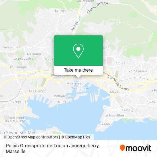 Palais Omnisports de Toulon Jaureguiberry map