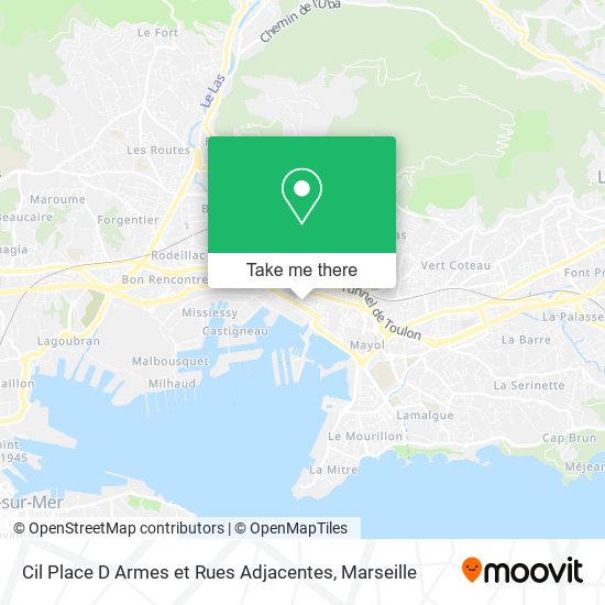 Cil Place D Armes et Rues Adjacentes map