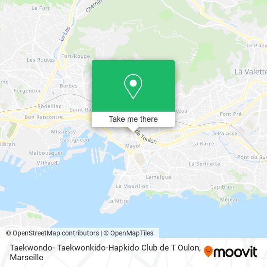 Taekwondo- Taekwonkido-Hapkido Club de T Oulon map