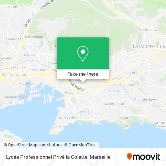 Lycée Professionnel Privé la Colette map