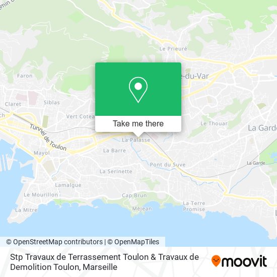 Stp Travaux de Terrassement Toulon & Travaux de Demolition Toulon map