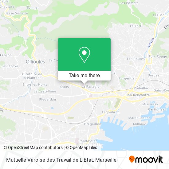 Mutuelle Varoise des Travail de L Etat map
