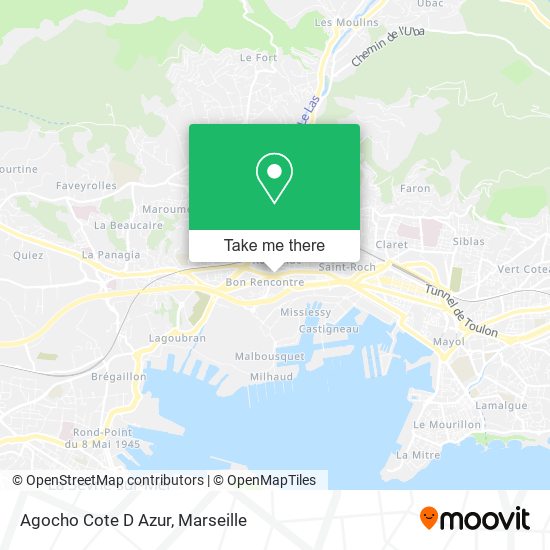 Agocho Cote D Azur map