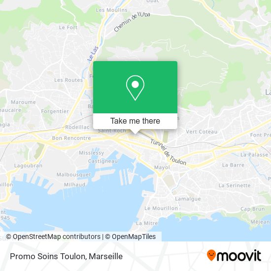 Promo Soins Toulon map
