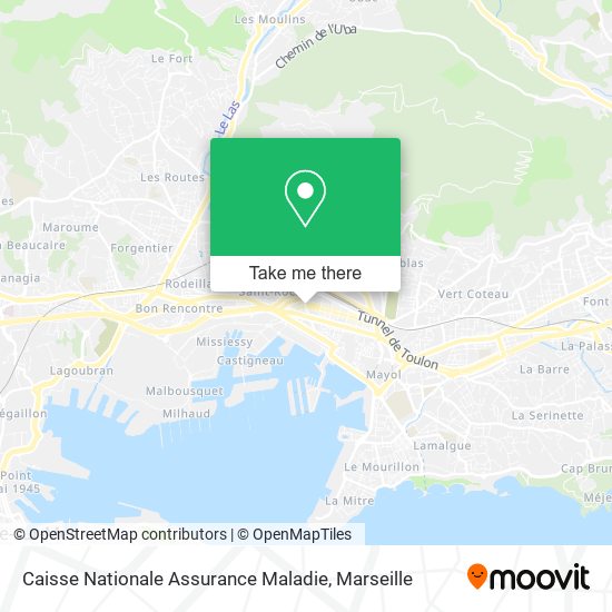 Caisse Nationale Assurance Maladie map