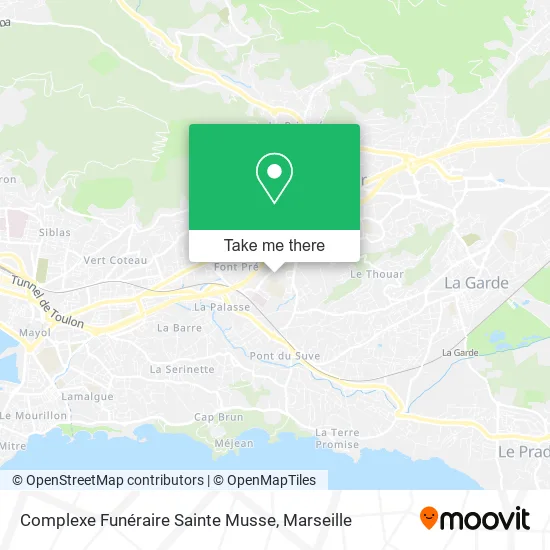 Mapa Complexe Funéraire Sainte Musse