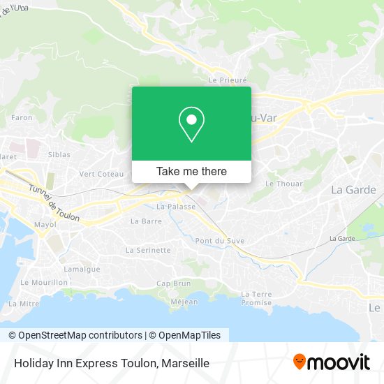 Holiday Inn Express Toulon map