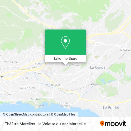 Théâtre Marélios - la Valette du Var map