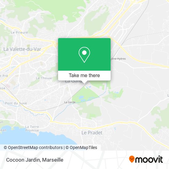 Cocoon Jardin map