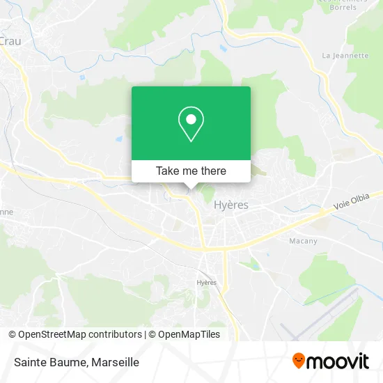 Sainte Baume map