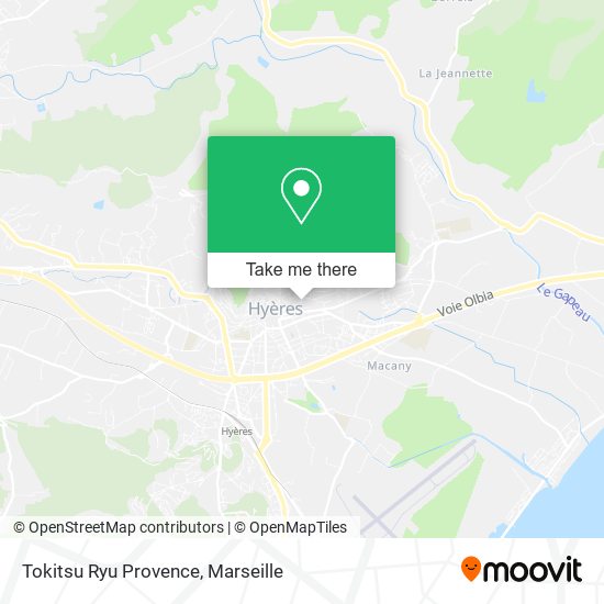 Tokitsu Ryu Provence map