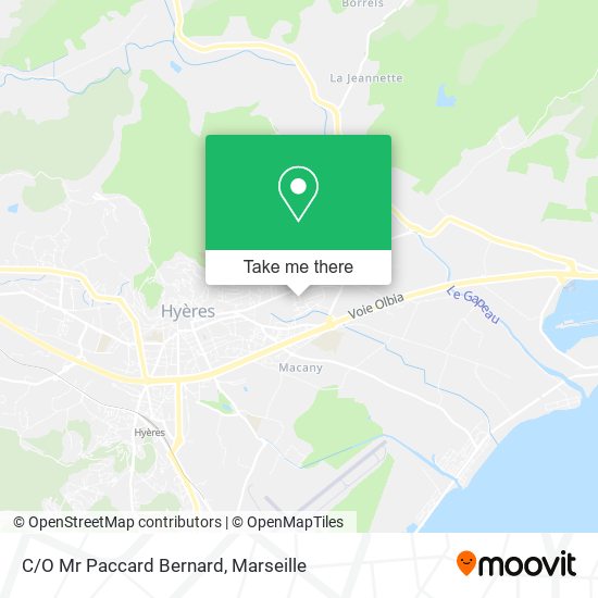 C/O Mr Paccard Bernard map