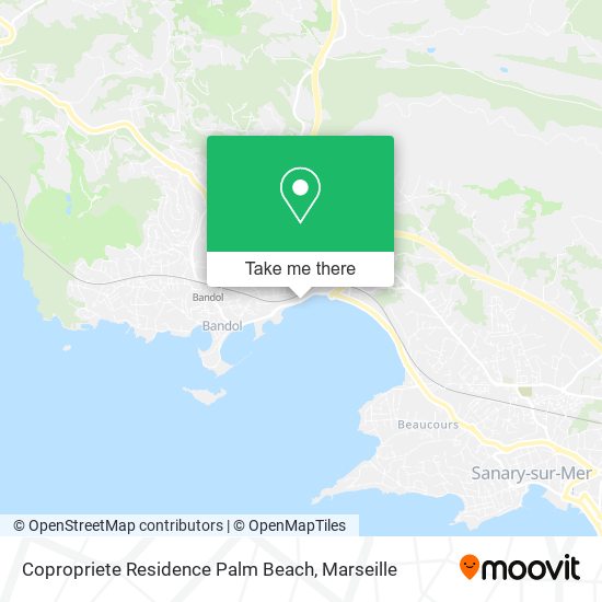 Copropriete Residence Palm Beach map