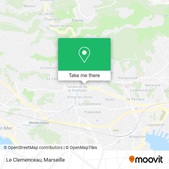 Le Clemenceau map
