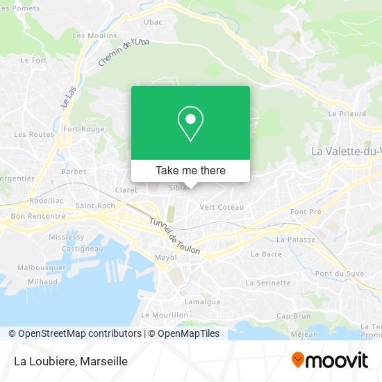 La Loubiere map