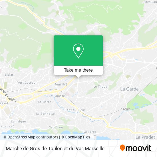 Marché de Gros de Toulon et du Var map
