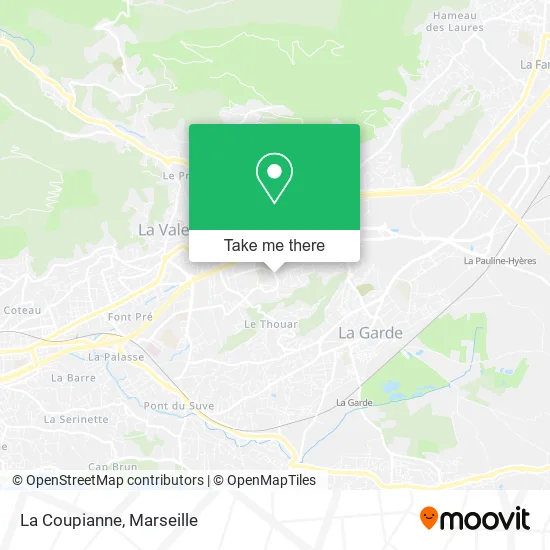 La Coupianne map