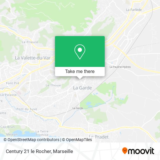 Century 21 le Rocher map