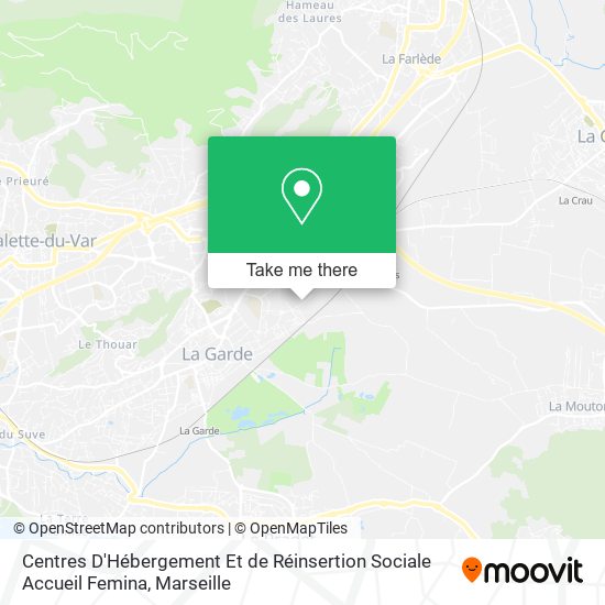 Centres D'Hébergement Et de Réinsertion Sociale Accueil Femina map