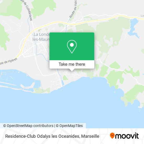 Residence-Club Odalys les Oceanides map