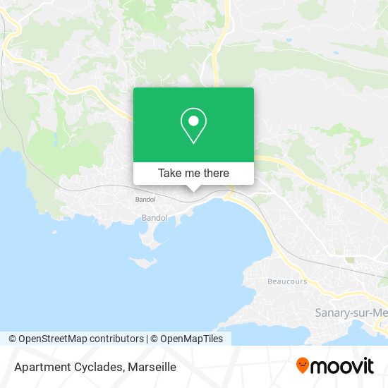Mapa Apartment Cyclades