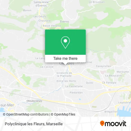Polyclinique les Fleurs map