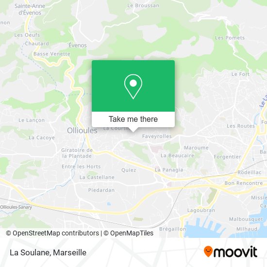 La Soulane map