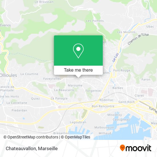 Chateauvallon map